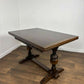 Vintage Priory Oak Refectory Style Draw Leaf Dining Table