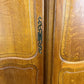 Wardrobe Vintage French Louis XVI Style Oak Four Door Carved Armoire LOT 4823