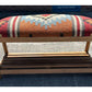 Beautiful Contemporary Kilim Kelem Flat Weave Upholstered Bench Seat With Rack