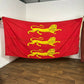 Large Vintage Royal Standard Flag, Three Lions Banner