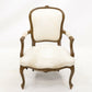Vintage French Louis Philippe Style Armchair Cream Upholstery FREE UK Delivery