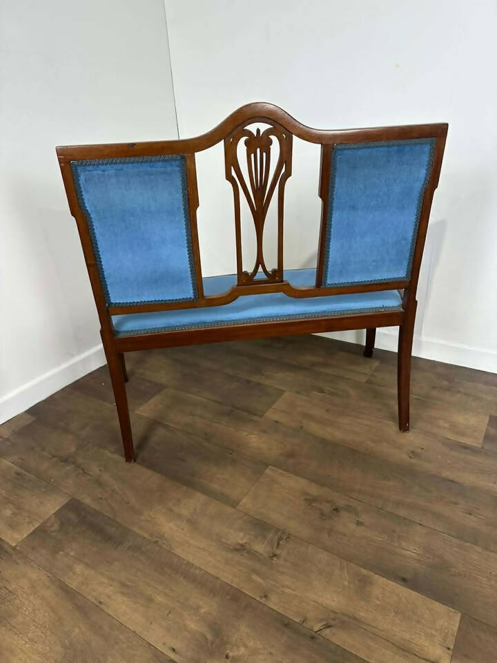 Edwardian Mahogany Window Seat
