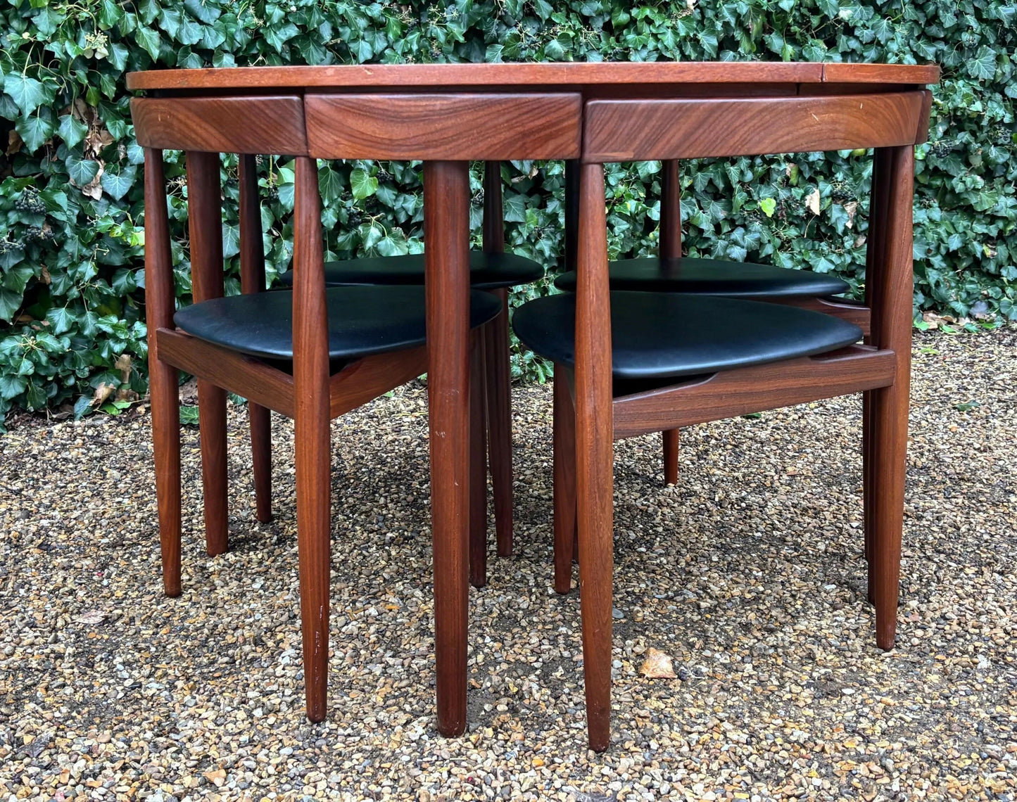 Vintage Extending 'Roundette' Dining Table & Chairs By Hans Olsen For Frem Rojle