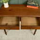 Pitch Pine Console Table / Writing Desk - Arts & Crafts