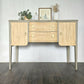 Vintage Sideboard with Wavy Trim and Bobbin Details