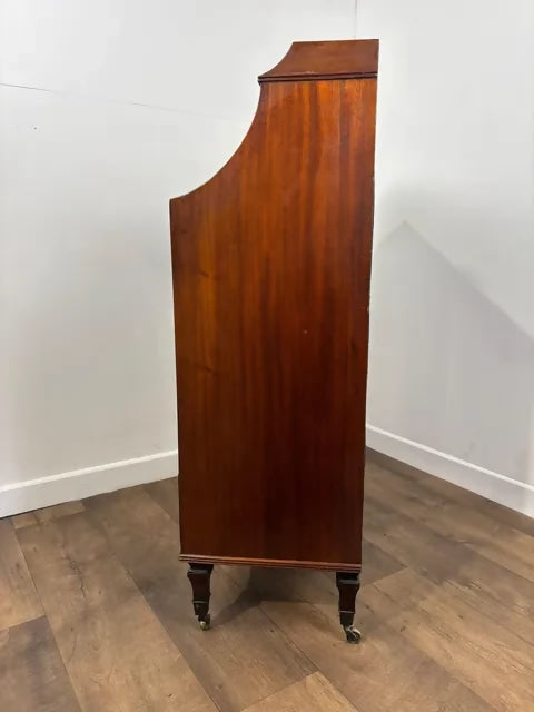 Edwardian Mahogany Open Music Cabinet / Bookcase