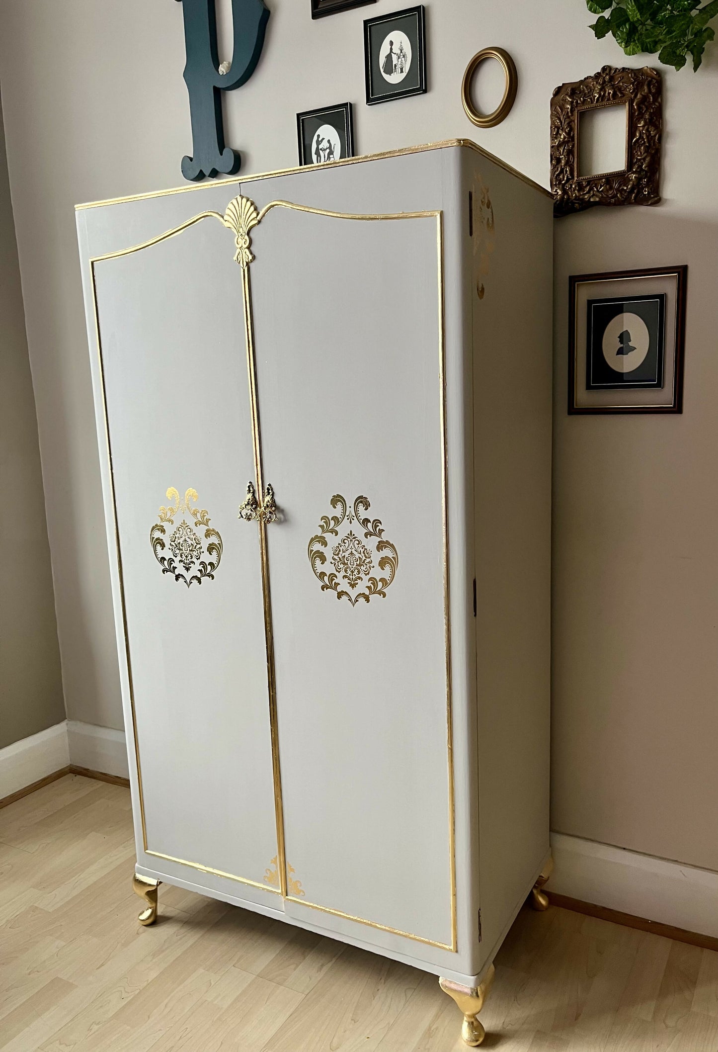 Vintage Wardrobe Armoire Restored, Upcycled