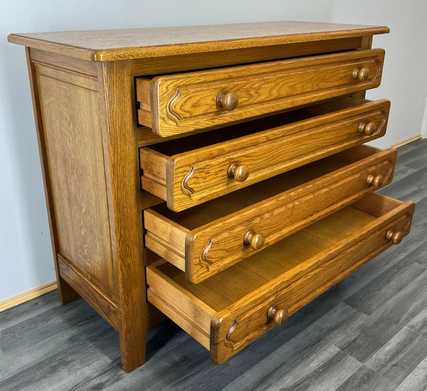 Vintage Chest of Drawers French Style Sideboard Carved Cabinet LOT 2926