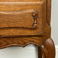 Bedside Table Vintage French Louis Style Oak Nightstand Carved Cabinet LOT 6301