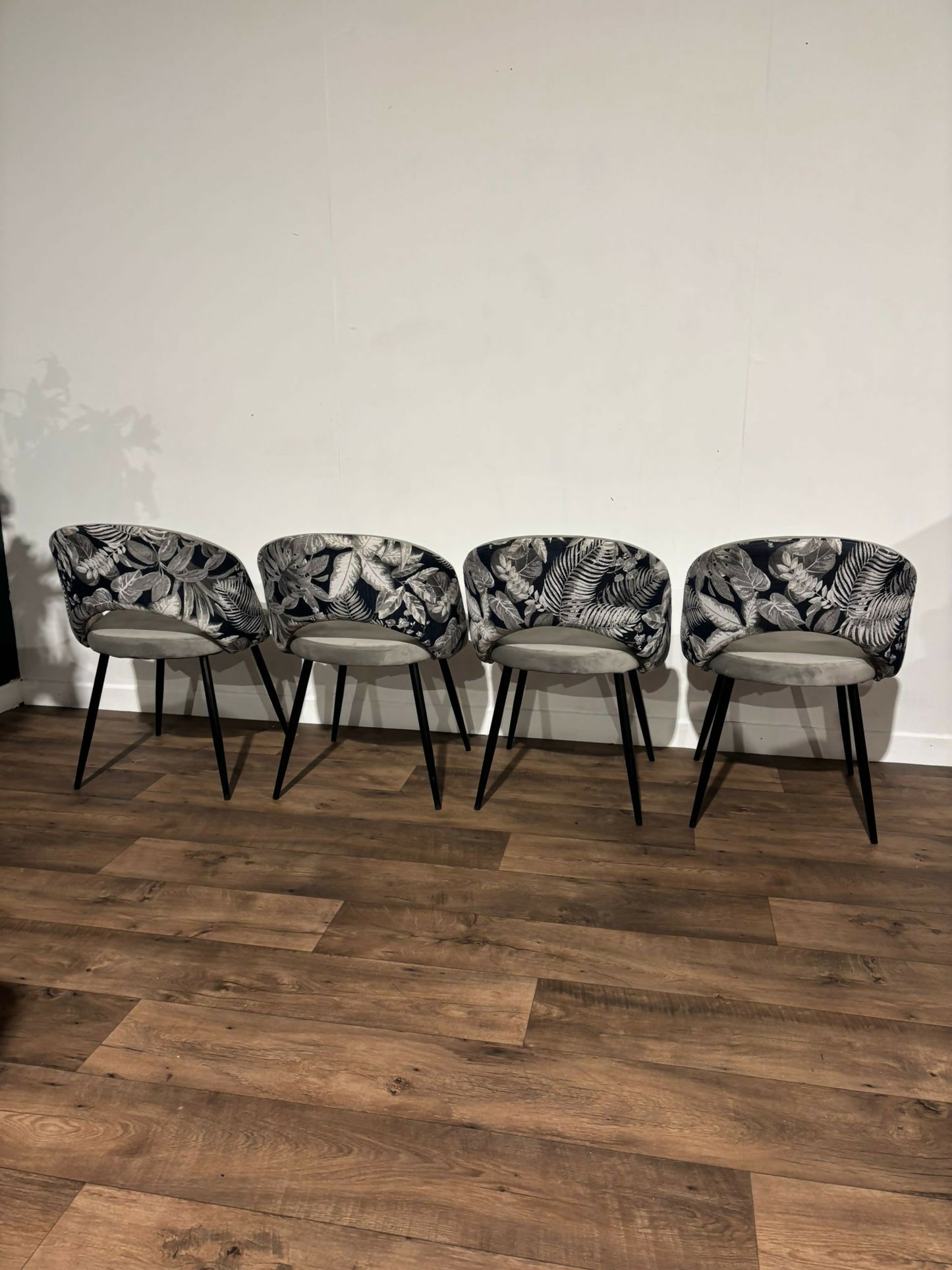 Four Contemporary Upholstered Dining Chairs8