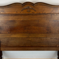 Bed Antique French Style Double Bed Wood Frame Carved Headboard LOT 3239