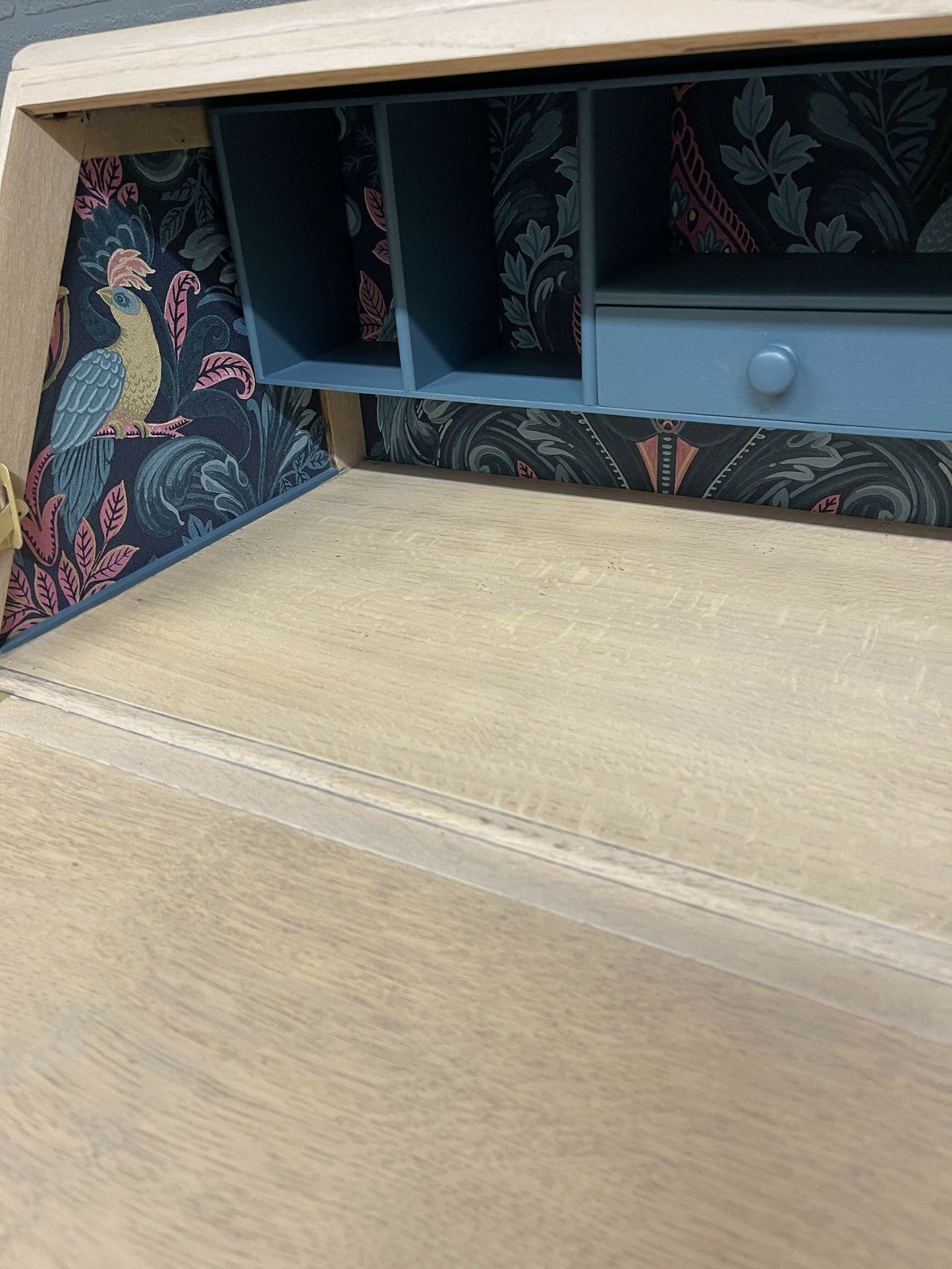 Art Deco Solid Oak Bureau Desk