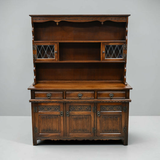 Old Charm Welsh Dresser Sideboard Dresser Top Light Oak Finish FREE UK Delivery*