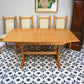 Ercol Windsor Large Extending Dining Table and Four Windsor Penn Chairs
