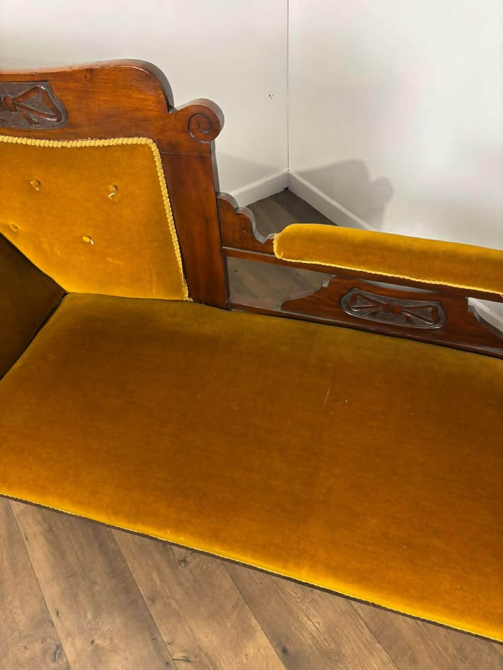 Edwardian Mahogany Framed Salon Settee