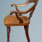 19th Century Walnut Desk Chair / Office Chair