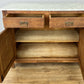 Cabinet Antique French Style Marble Top Oak Sideboard Carved Cupboard LOT 6284
