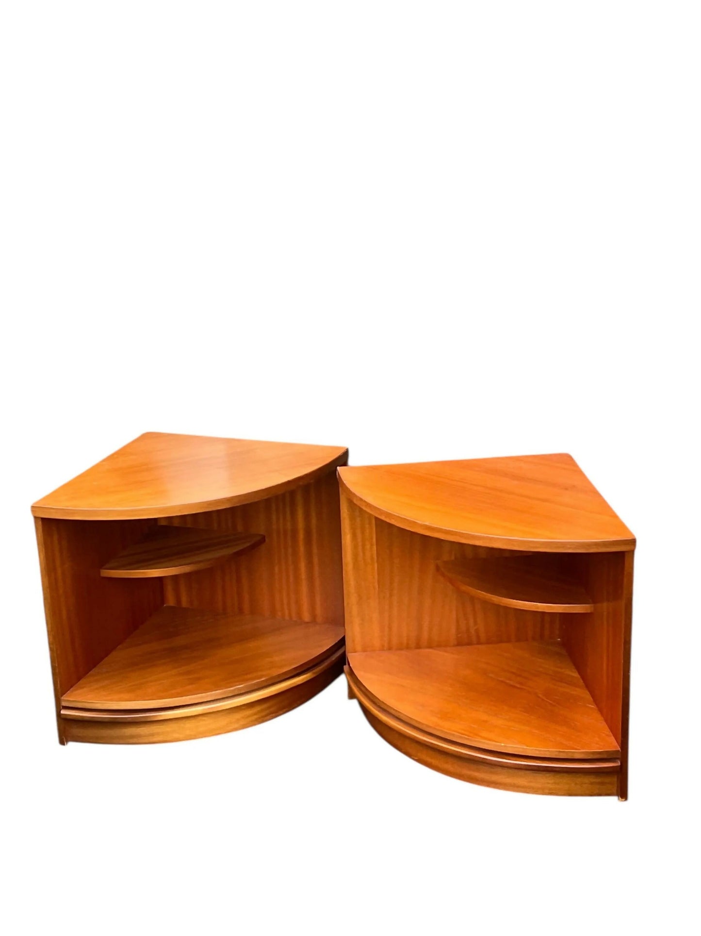 Mid century corner cupboards by Morris of Glasgow