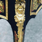 Large & Impressive French Empire Style Boulle Desk With Brass Decoration.