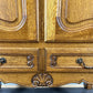 Cabinet Vintage French Louis XVI Oak Carved Cupboard with 2 Drawers LOT 4460