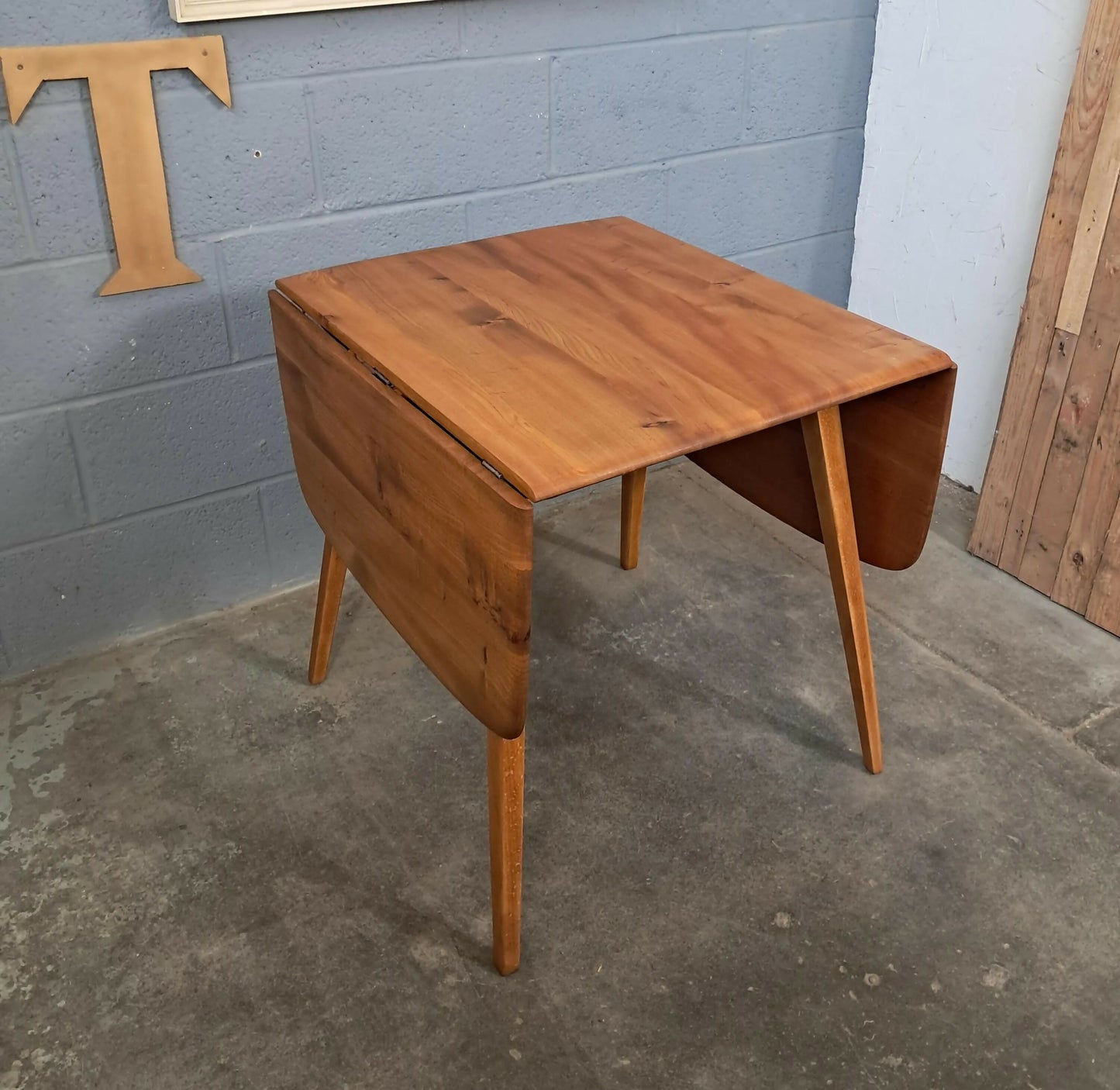 Ercol Plank Drop Leaf Dining Table ~ mid century ~ vintage ~ refurbished