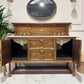 Vintage Wooden Oak Double Vanity Unit