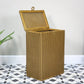 Lloyd Loom Lusty Linen Laundry Bin Basket in Gold
