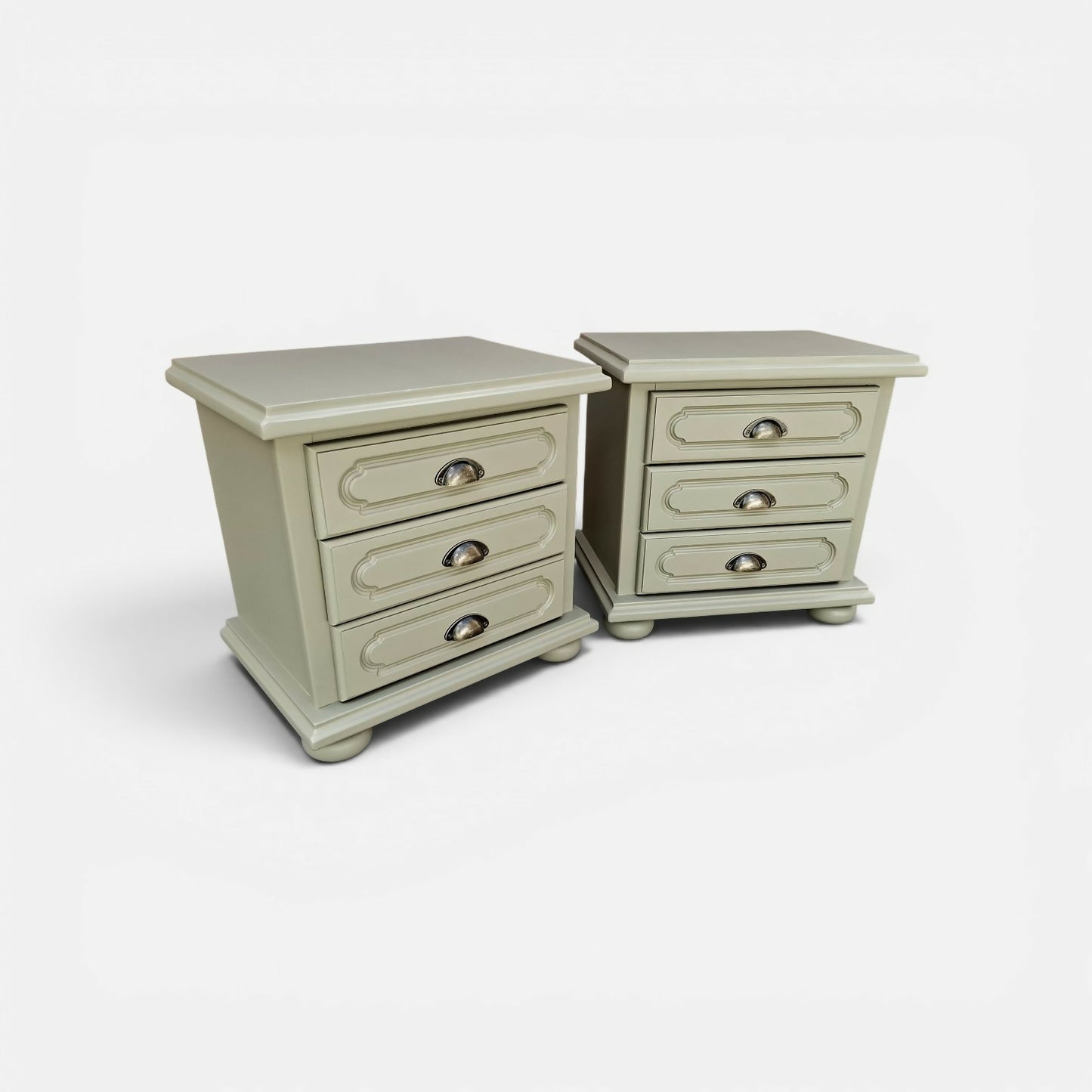 Sage Green Farmhouse Bedside Tables