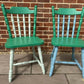 Colourful kitchen chairs