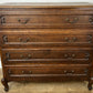 Chest of Drawers Vintage French Louis Oak 4 Drawers Carved Cabinet LOT 6269