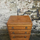 Vintage Chest Of Drawers Four Drawer Oak Cabinet Furniture Tallboy Super Proportions And Detailing