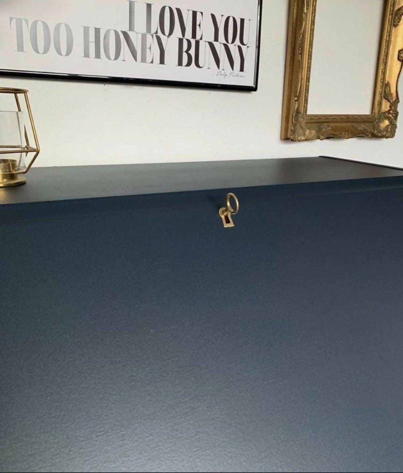 Pro spray painted Stag mahogany Bureau desk ANY COLOUR!