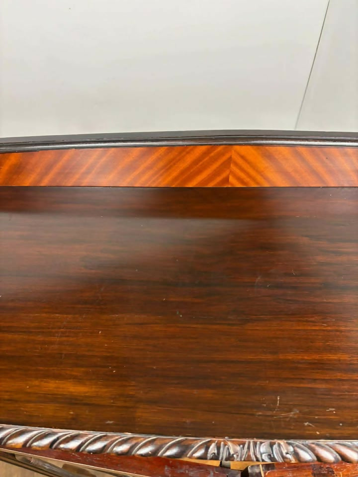 Vintage 1920s Bow Front Glazed Display Cabinet