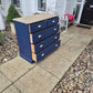 Stunning large navy chest of drawers