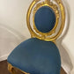 Set of Five Antique French Rococo Style Gilt Dining Chairs
