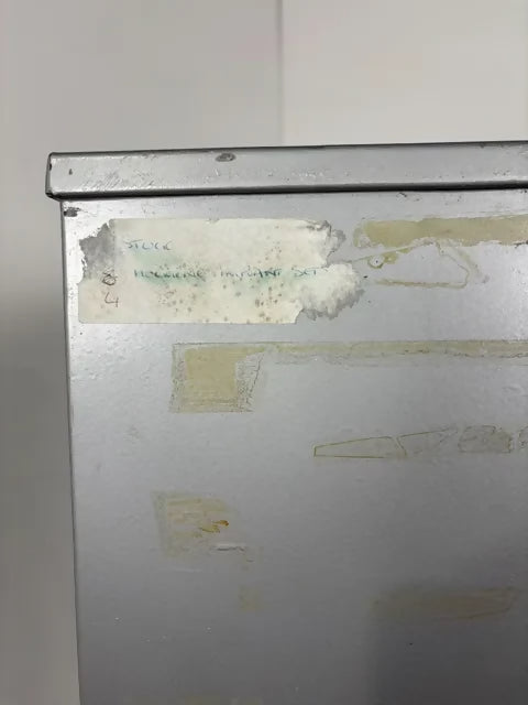 Vintage Clwyd Health Authority Medical Cabinet on Castors
