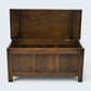 Oak Blanket Box /Chest Coffee Table Linenfold Front Lift Up Top FREE UK Delivery