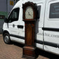 Vintage Georgian Mahogany Canterbury Longcase Clock, Painted Face With Maritime Theme