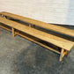 Very Long Pair Bleached Oak Dining Benches