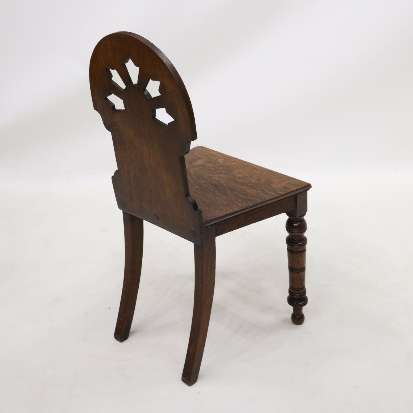 Carved Antique William IV Hall/Bedroom Chair Quartersawn Oak FREE Delivery. SBR9796/1211D