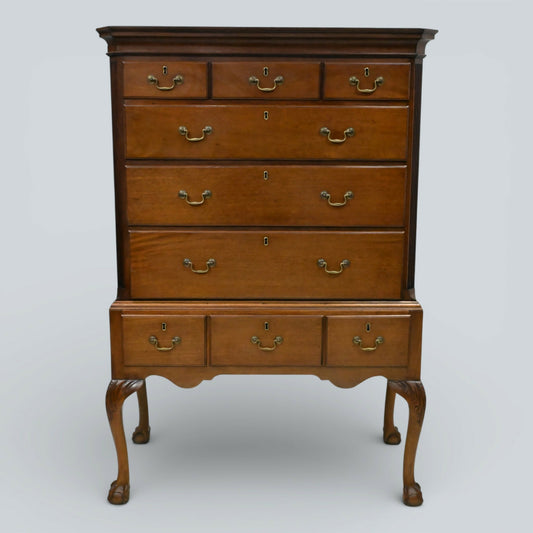 English Georgian Raised Chest Of Drawers Mahogany Cabriole Legs FREE Delivery*