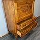 Cabinet Vintage French Louis XIV Style Writing Bureau Carved Sideboard LOT 3526