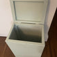 Mid century laundry basket repainted light green