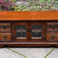A WOOD BROTHERS OLD CHARM CARVED LIGHT OAK TV CABINET / MEDIA STAND / BASE / UNIT.