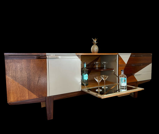 Bespoke Mid Century Sideboard and Drinks Cabinet.