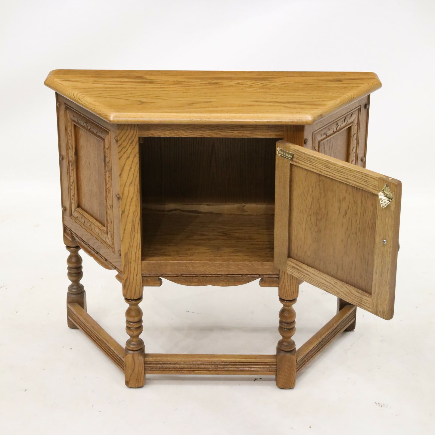 Old Charm Canted Table Sideboard Carved Door Perfect Hall Table FREE UK Delivery. SBR9176/3005D