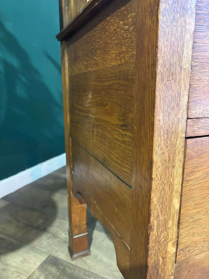 Art Nouveau Oak Dressing Tablebv