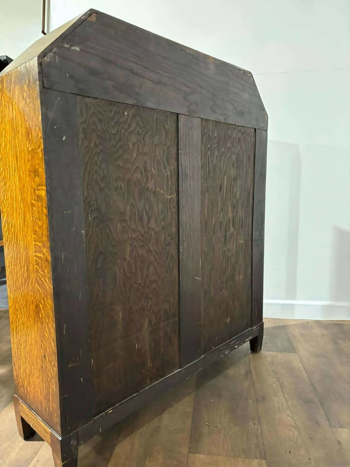 Vintage Oak Art Deco Bookcase