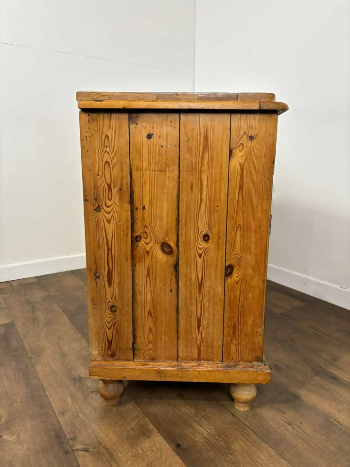 Vintage Stripped Pine Dresser Base / Sideboard