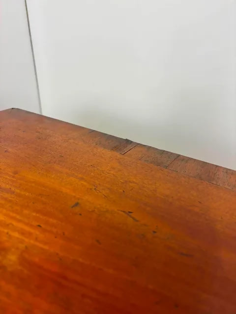 Victorian Crossbanded Mahogany Fold Over Tea Table